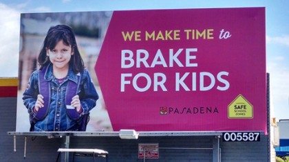 Pasadena SR2S Billboard close up